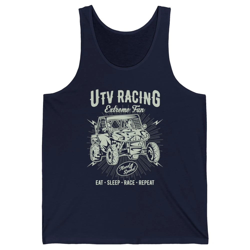 Retro Fun UTV Racing Limit Mud Riding Dirt SXS Rider Offroad Unisex Jersey Tank