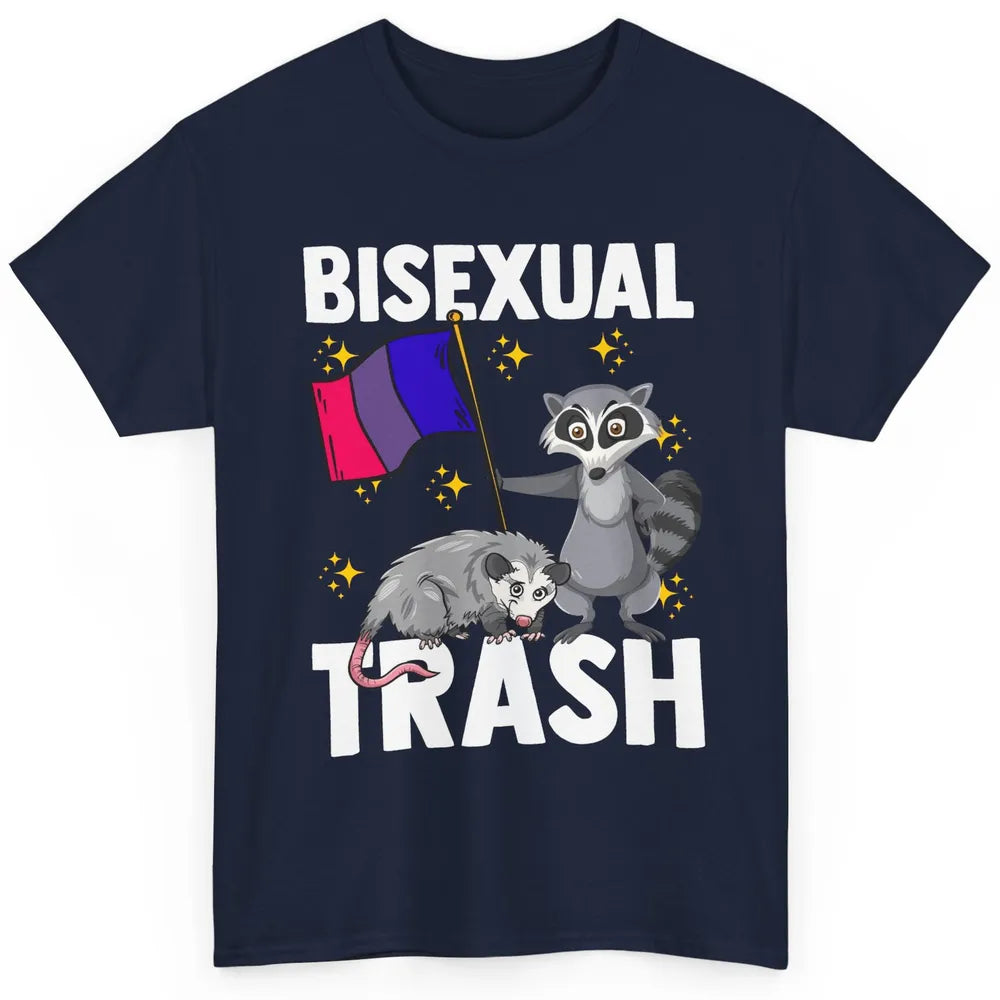 Raccoon LGBT Bisexual Trash Funny Flag Pride Animal Lovers Classic Unisex T-Shirt