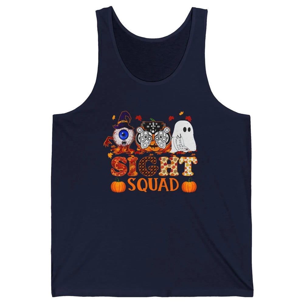 Optometrist Halloween Sight Squad Witch Pumpkin Optician Unisex Jersey Tank