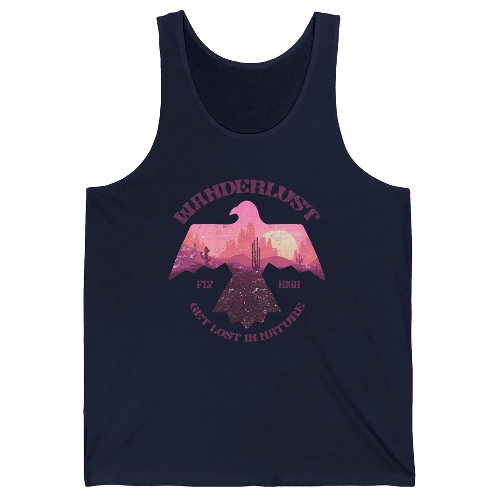 Retro Adventure Wanderlust Get Lost In Nature Travel Western Unisex Jersey Tank