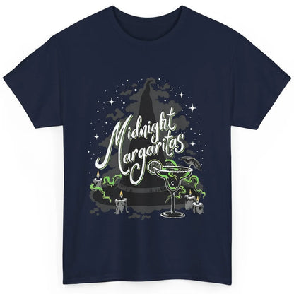 Midnight Margaritas Witch Hat Wine Halloween Spooky Party Classic Unisex T-Shirt