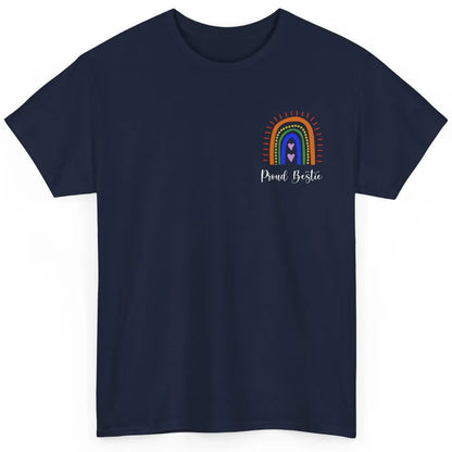 Rainbow Proud Bestie Proud Ally LGBT Gay Pride Month Classic Unisex T-Shirt