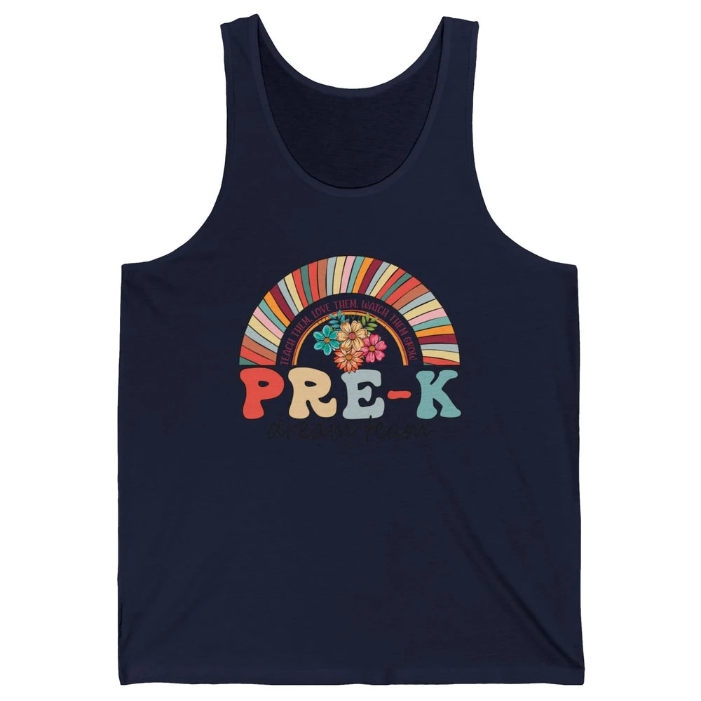 Pre-K Dream Team Rainbow Kinder Pre-K Teacher Back to School Unisex Jersey Tank