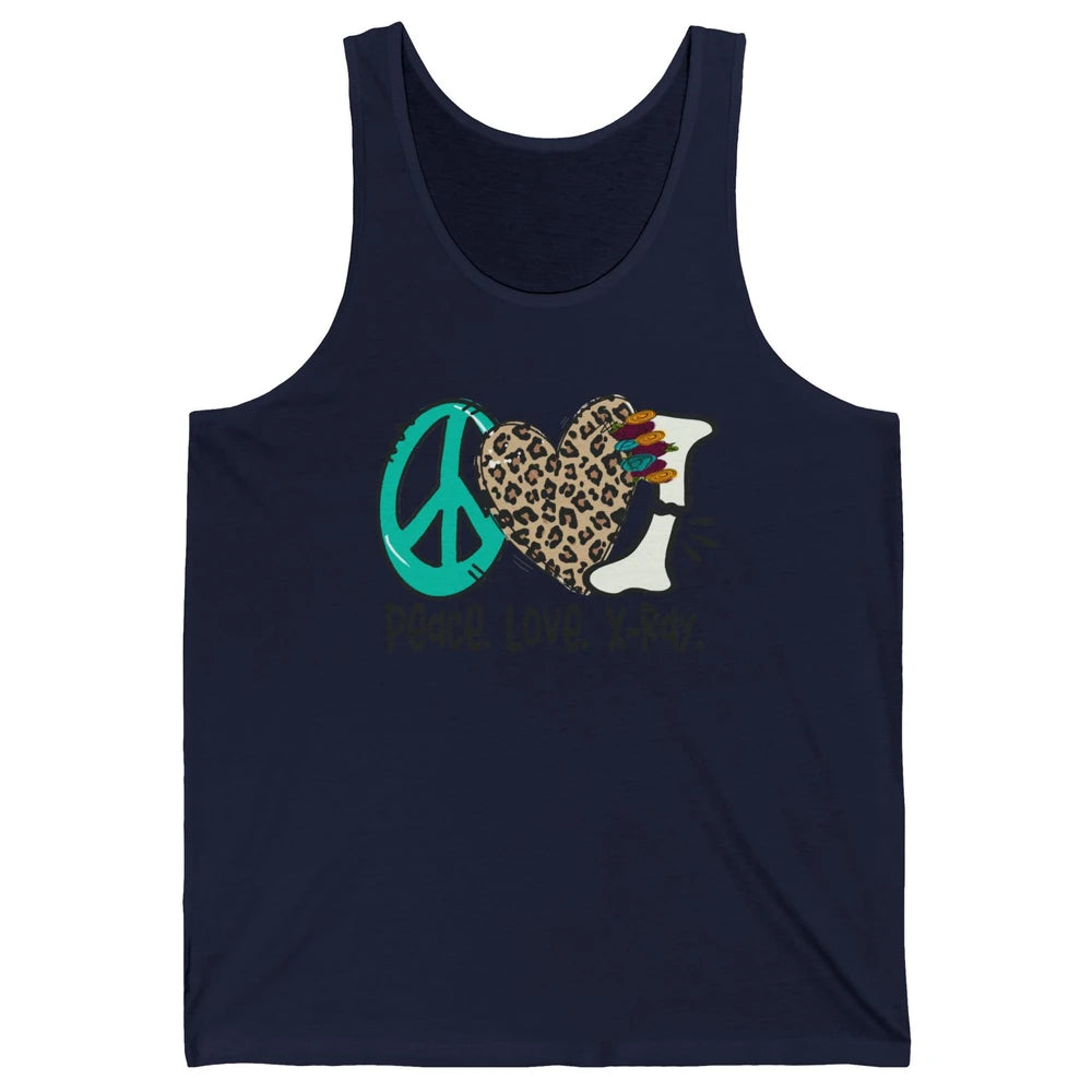 Peace Love X-ray Radiology Technician Radiologist Life Unisex Jersey Tank
