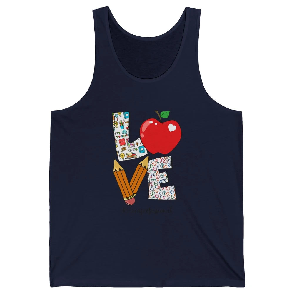 Paraprofessional Life Love Para Teacher Back To School Gift Unisex Jersey Tank