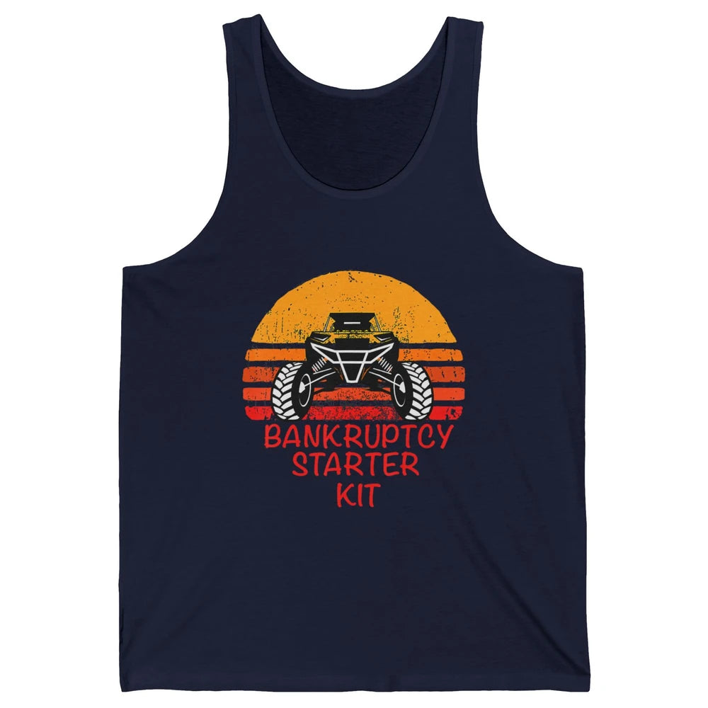 Retro Bankruptcy Starter Kit Mud Ride UTV SXS Offroad Racer Unisex Jersey Tank
