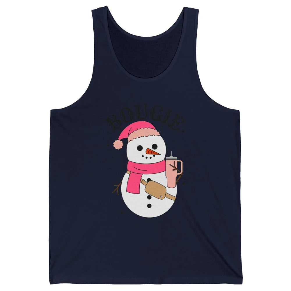 Funny Christmas Boo-jee Snowman Bougie Christmas Winter Unisex Jersey Tank
