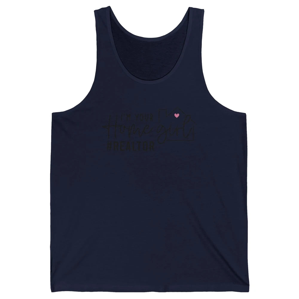 Realtor Life Home Girl Real Estate Agent Housing Investment Unisex Jersey Tank