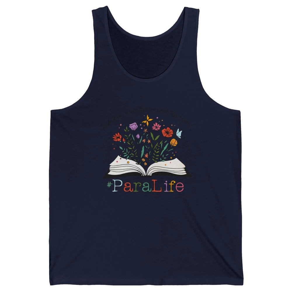 Para Life Paraprofessional Flower Teacher Back To School Unisex Jersey Tank