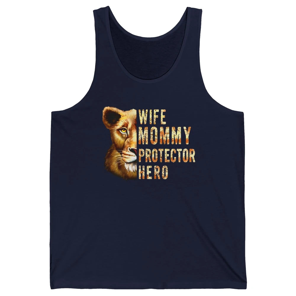 Retro Mommy Lion Queen Wife Mom Protector Hero Mothers Day Unisex Jersey Tank