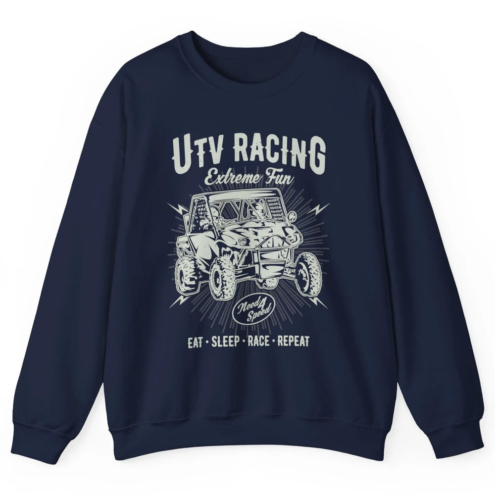 Retro Fun UTV Racing Limit Mud Riding Dirt SXS Rider Offroad Unisex Crewneck Sweatshirt