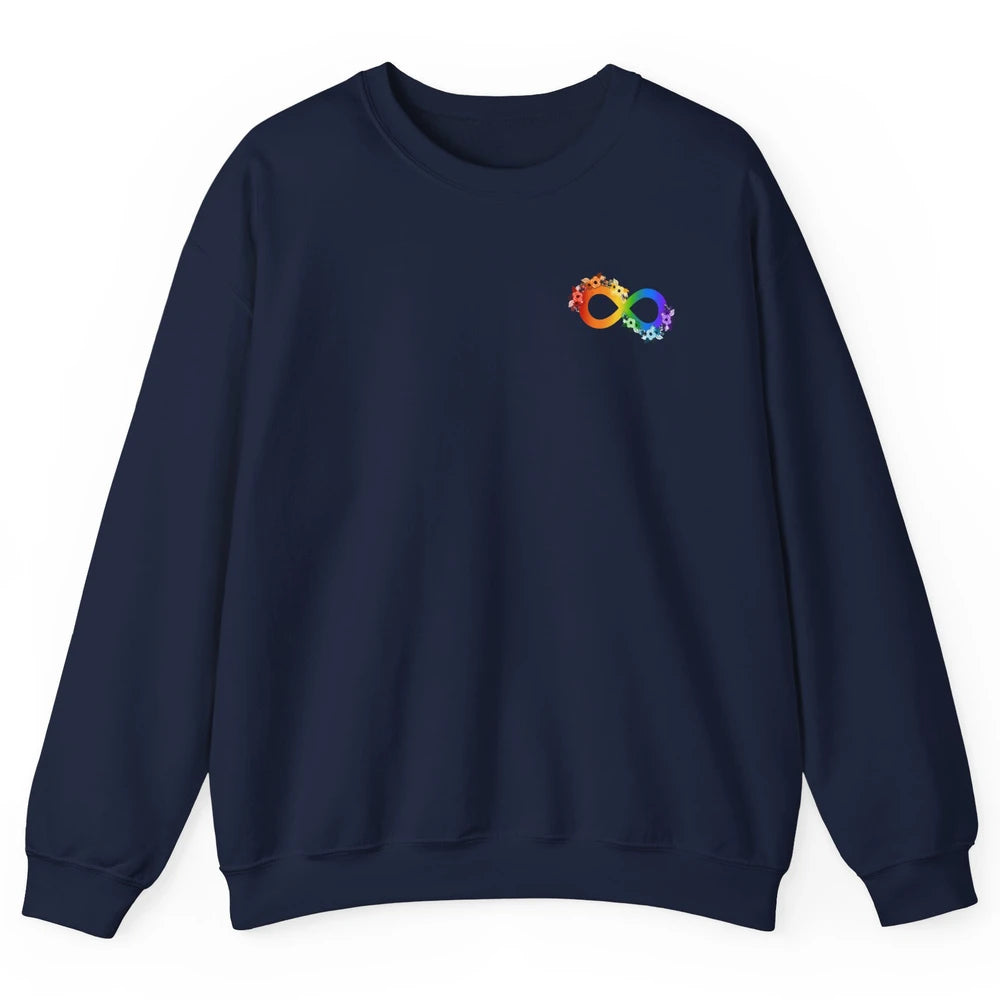 Neurodiversity Autism Spectrum Disorder Awareness Infinity Unisex Crewneck Sweatshirt