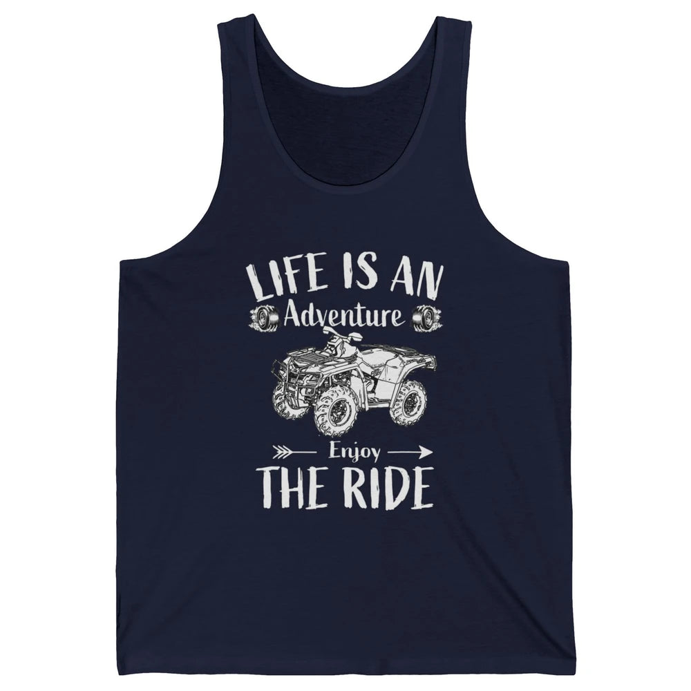 Retro Enjoy The Ride ATV Rider UTV Mud Riding SXS Offroad Unisex Jersey Tank