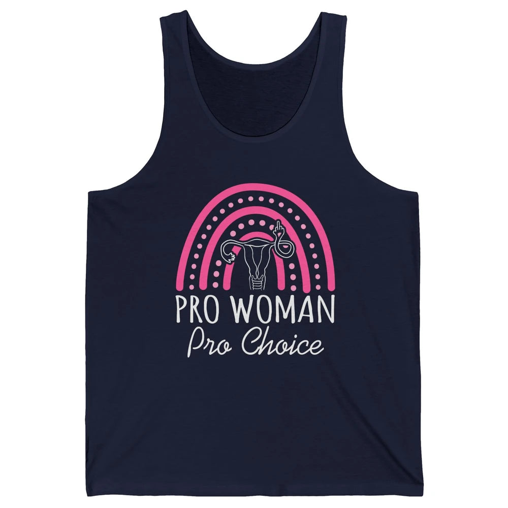 Pro Women Pro Choice My Uterus Rainbow Abortion Rights Unisex Jersey Tank