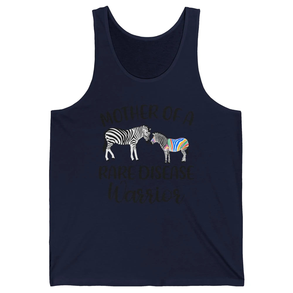 Mother Of A Rare Disease Warrior Zebra Rare Disease Mom Unisex Jersey Tank