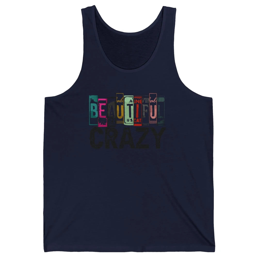 Retro Cowgirl Beautiful Crazy Western Country Cowgirl Unisex Jersey Tank