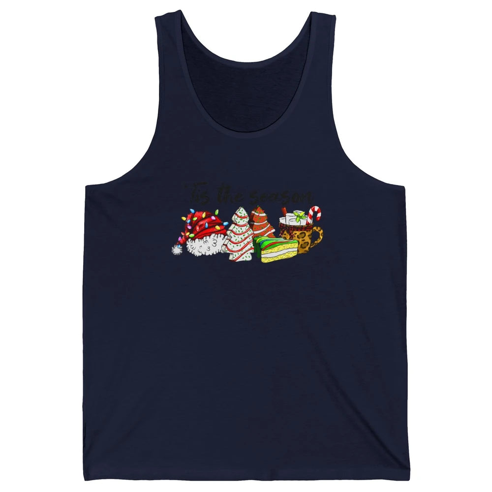 Funny Christmas Tree Tis The Season Cakes Parody Baking Gift Unisex Jersey Tank