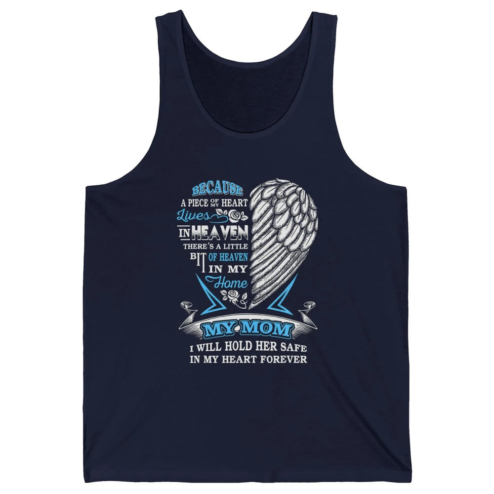 My Mom In Heaven Angel Wings Mother In Memories My Guardian Unisex Jersey Tank