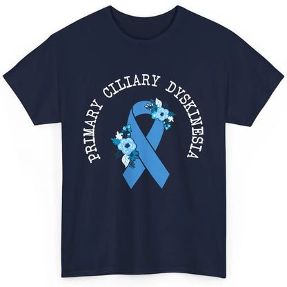 Primary Ciliary Dyskinesia Blue Ribbon Respiratory Diseases Classic Unisex T-Shirt