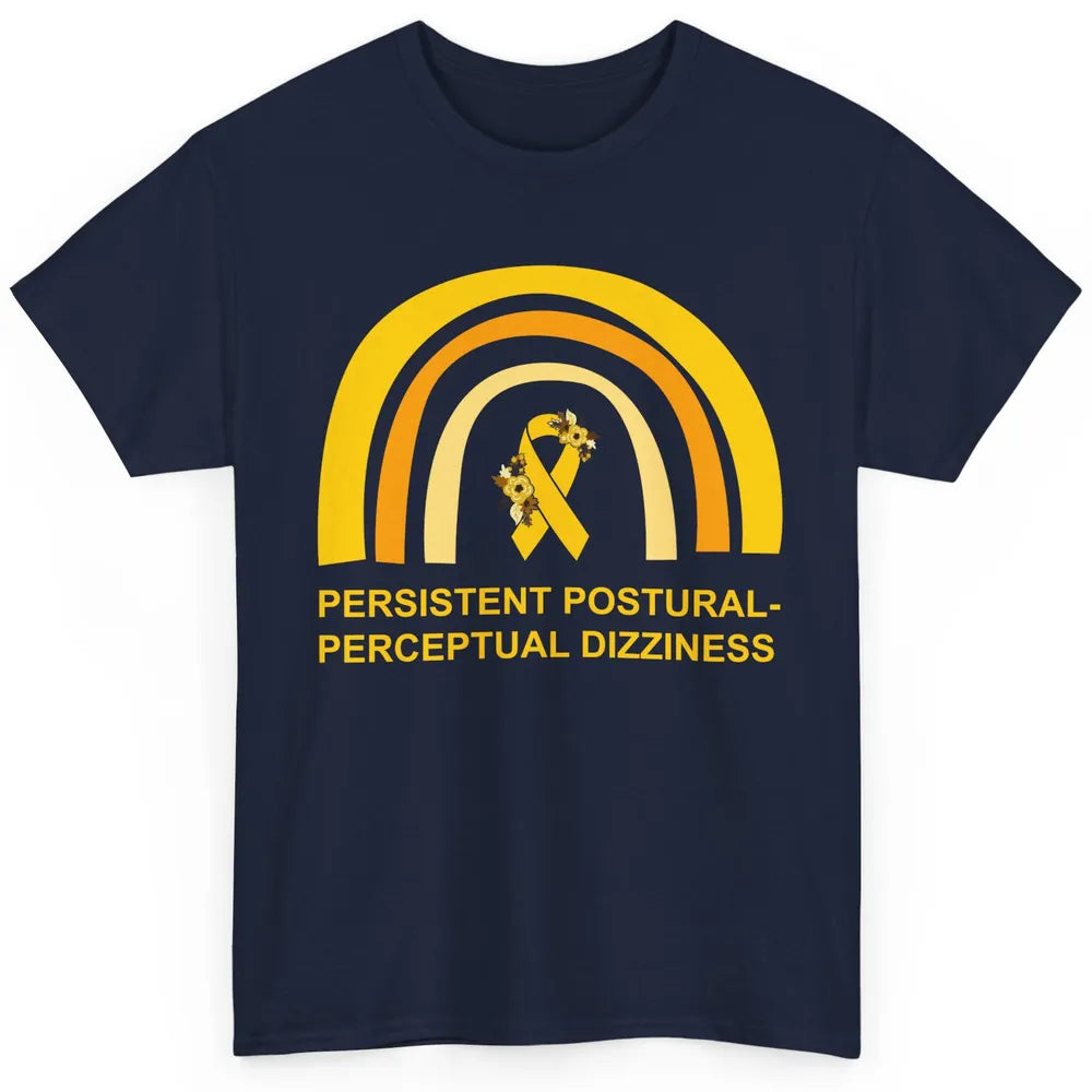 Persistent Postural-perceptual Dizziness PPPD Yellow Rainbow Classic Unisex T-Shirt