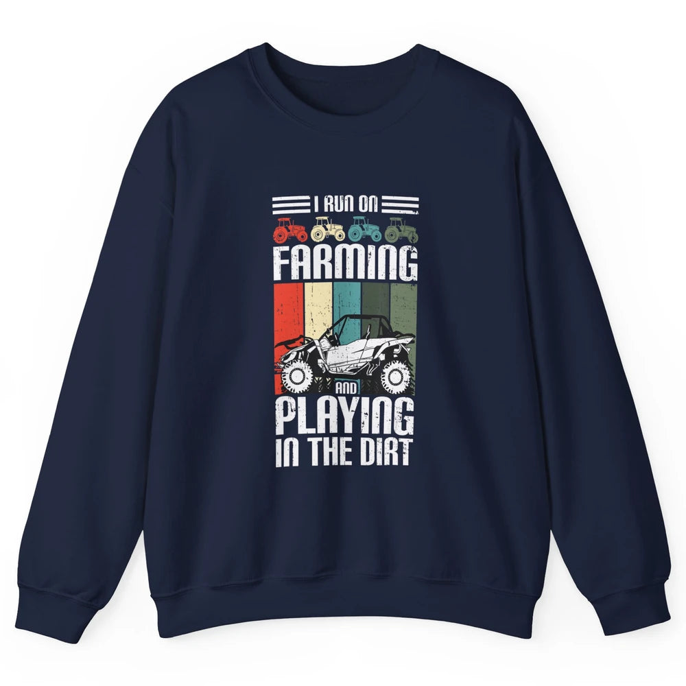 Retro Play In Dirt UTV Mud Riding Dirty SXS Rider Offroad Unisex Crewneck Sweatshirt