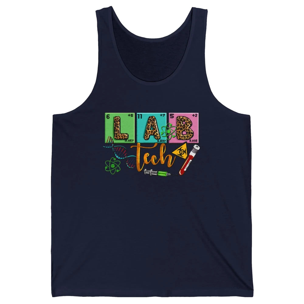 Peace Love Lab Tech Laboratory Technician Medical Lab Gift Unisex Jersey Tank