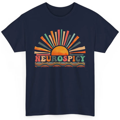 Retro Neurospicy Funny ADHD Neurodiversity Autism Awareness Classic Unisex T-Shirt