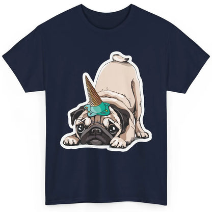 Puppy Pugs Funny Unicorn Pug Dog Lovers Gift Cute Pug Dog Classic Unisex T-Shirt