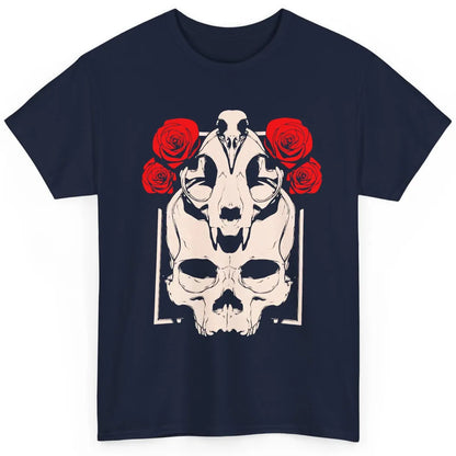 Mystical Skulls Gothic Witch Floral Grunge Magic Occult Edgy Classic Unisex T-Shirt