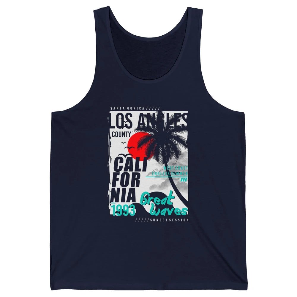 Retro Los Angeles California West Coast Endless Summer 1993 Unisex Jersey Tank