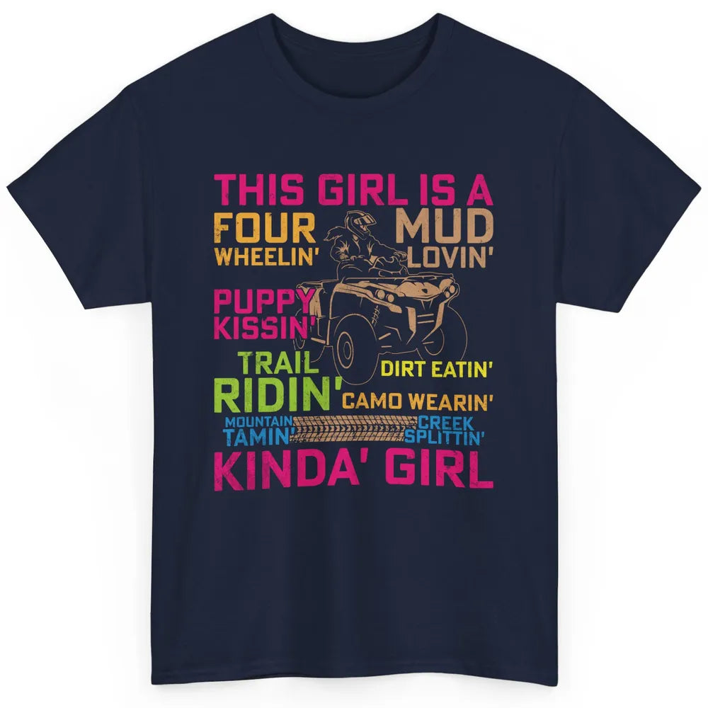 Retro Mud Quad Princess UTV ATV Rider 4 Wheel SXS Offroad Classic Unisex T-Shirt