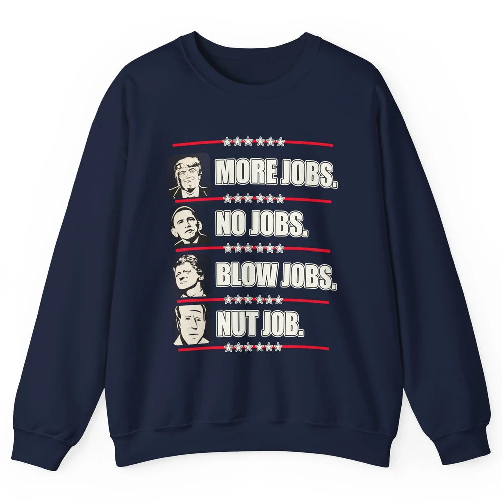 Presidents Vote Trump Anti Biden Obama Clinton Funny Choice Unisex Crewneck Sweatshirt