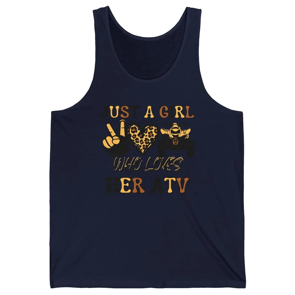 Just A Girl Who Loves Her ATV Riding Off Road SXS Life Unisex Jersey Tank