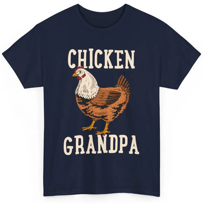 Retro Chicken Grandpa Funny Grandfather Vintage Farm Animal Classic Unisex T-Shirt