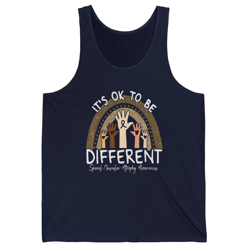 OK Be Different Rainbow Warrior Spinal Muscular Atrophy SMA Unisex Jersey Tank