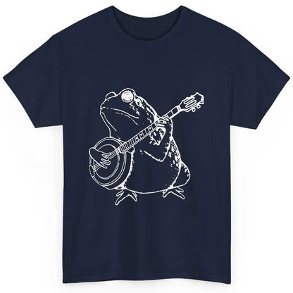 Retro Frog Playing Banjo Musician Banjo Player Music Vintage Classic Unisex T-Shirt