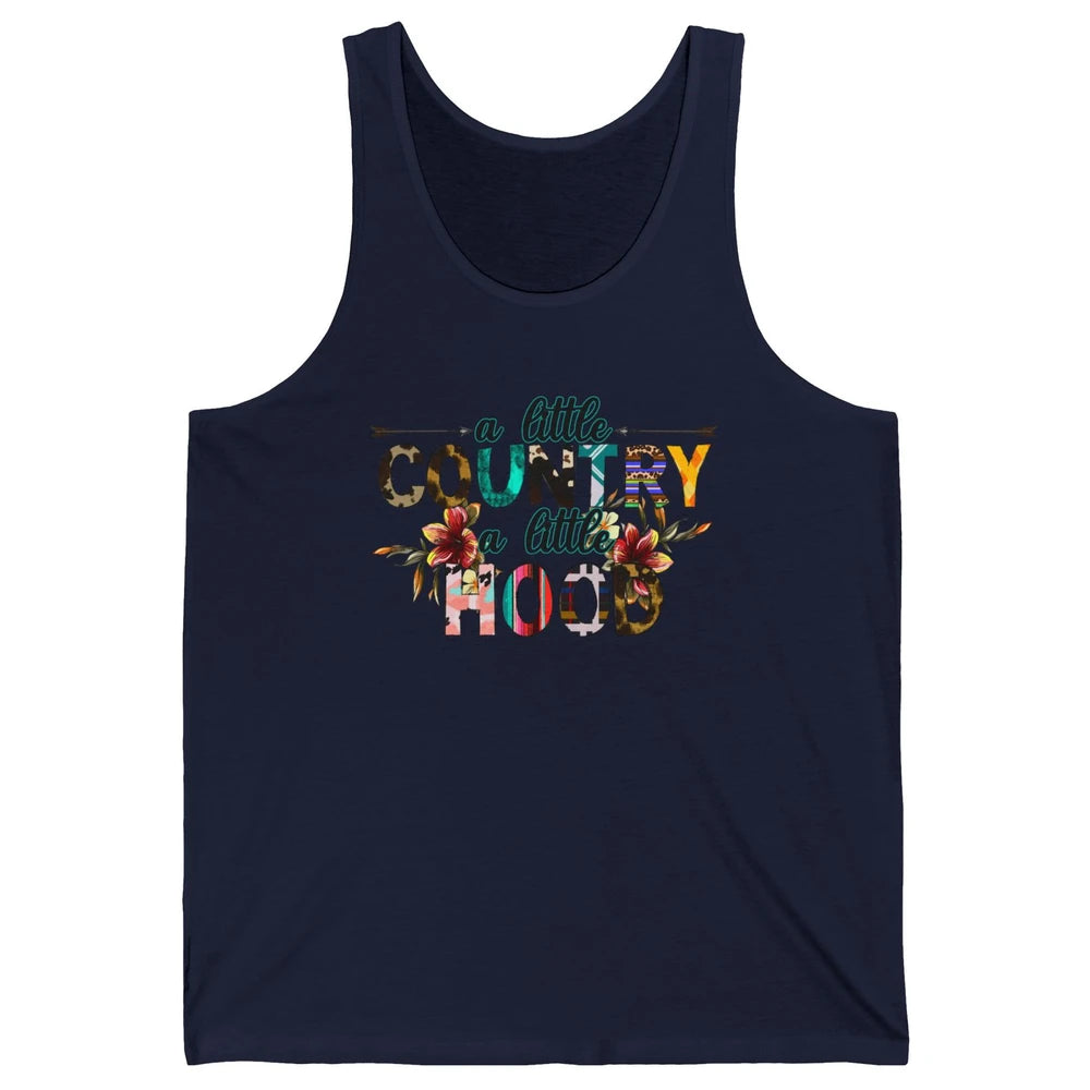 A Little Hood A Little Country Turquoise Western Country Unisex Jersey Tank