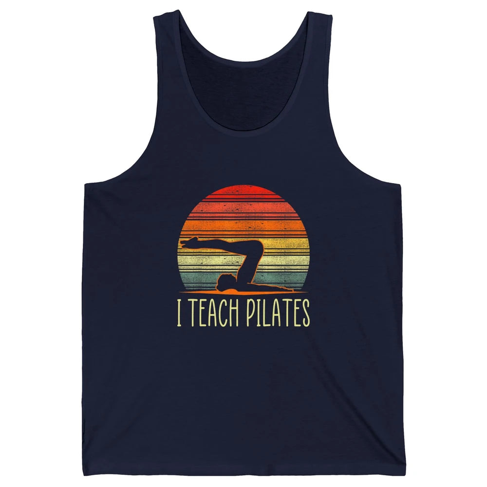 Retro Instructor Teacher Gym Teach Pilates Workout Fitness Unisex Jersey Tank