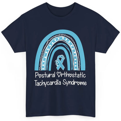 Postural Orthostatic Tachycardia Syndrome Turquoise Rainbow Classic Unisex T-Shirt