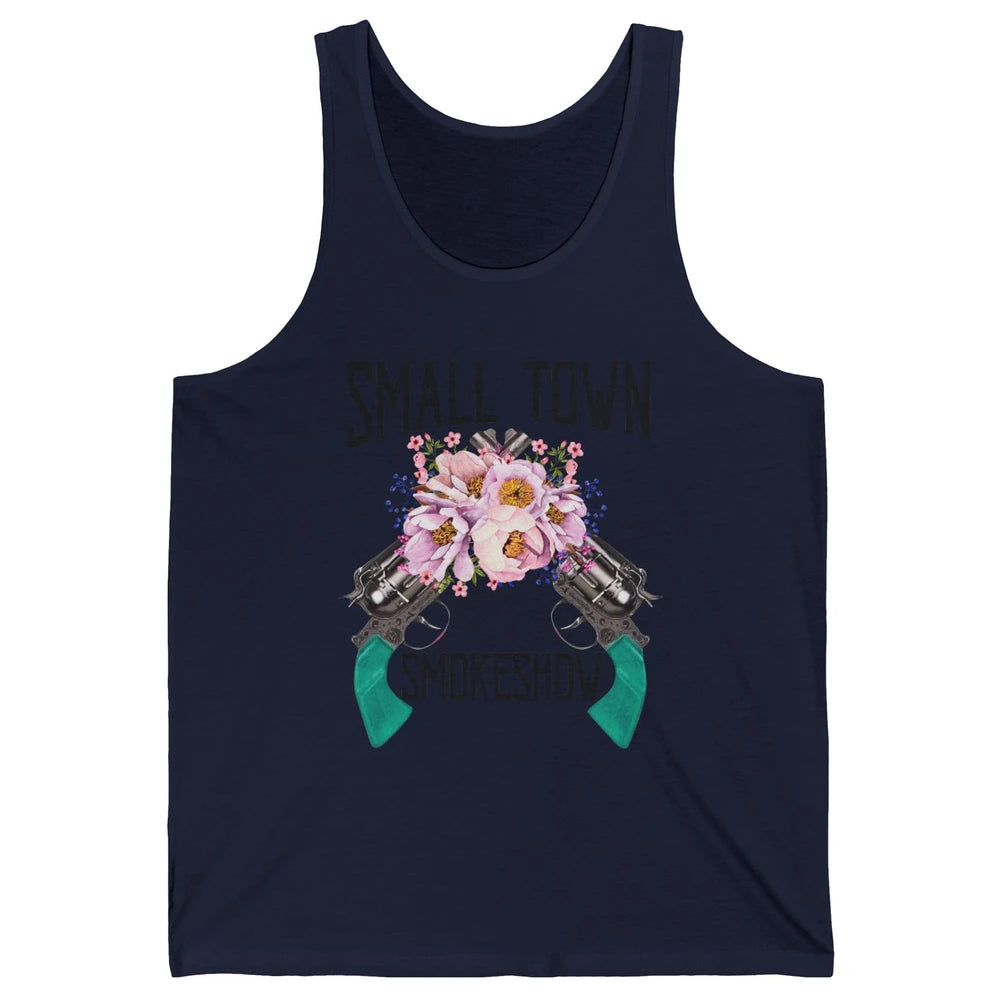 Retro Floral Cowgirl Small Town Smokeshow Western Country Unisex Jersey Tank