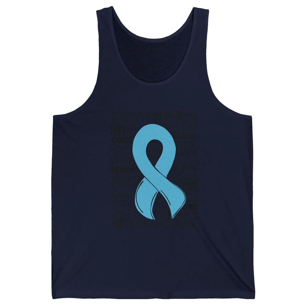 POTS Postural Orthostatic Tachycardia Ribbon Hope Love Cure Unisex Jersey Tank