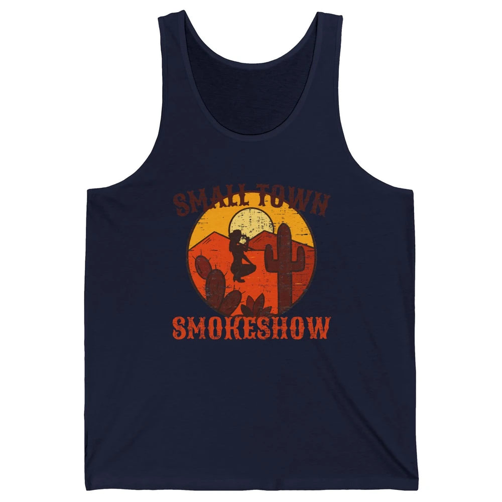 Retro Cowgirl Desert Small Town Smokeshow Western Country Unisex Jersey Tank