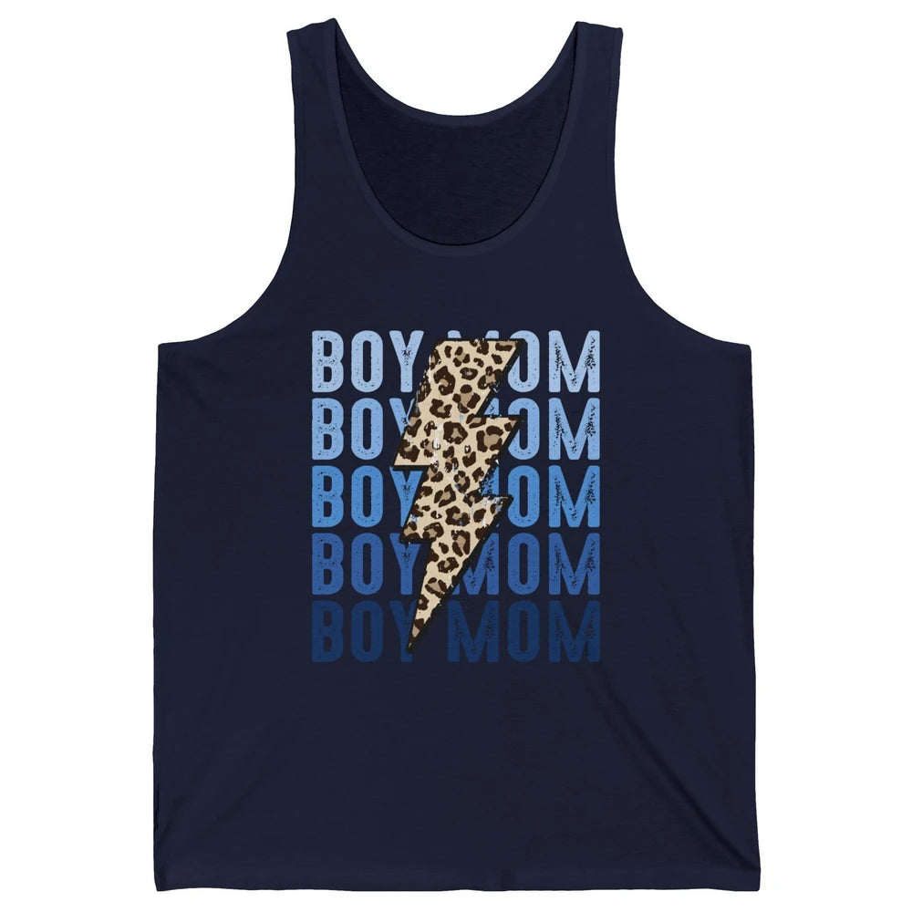 Retro Leopard Boy Mom Lightning Bolt Western Country Mama Unisex Jersey Tank