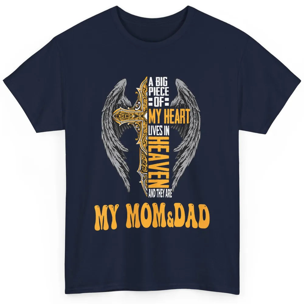 Parents Heaven Dad And Mom In Heaven Angel Cross Guardian Classic Unisex T-Shirt