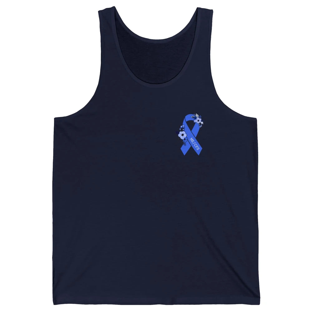 ME/CFS Chronic Fatigue Syndrome Awareness Ribbon Pocket Size Unisex Jersey Tank
