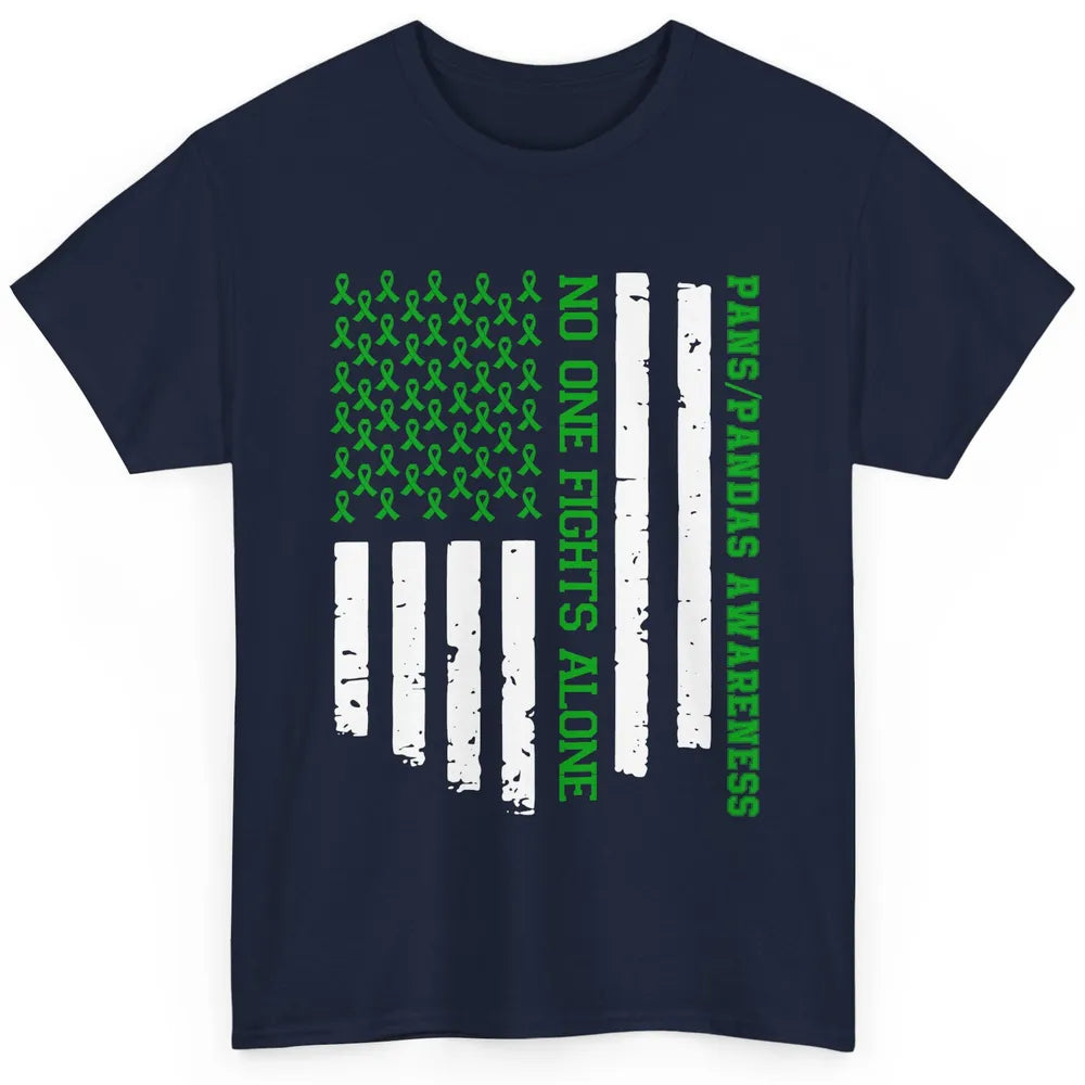 PANS/PANDAS Awareness Retro US Flag No One Fight Alone Classic Unisex T-Shirt