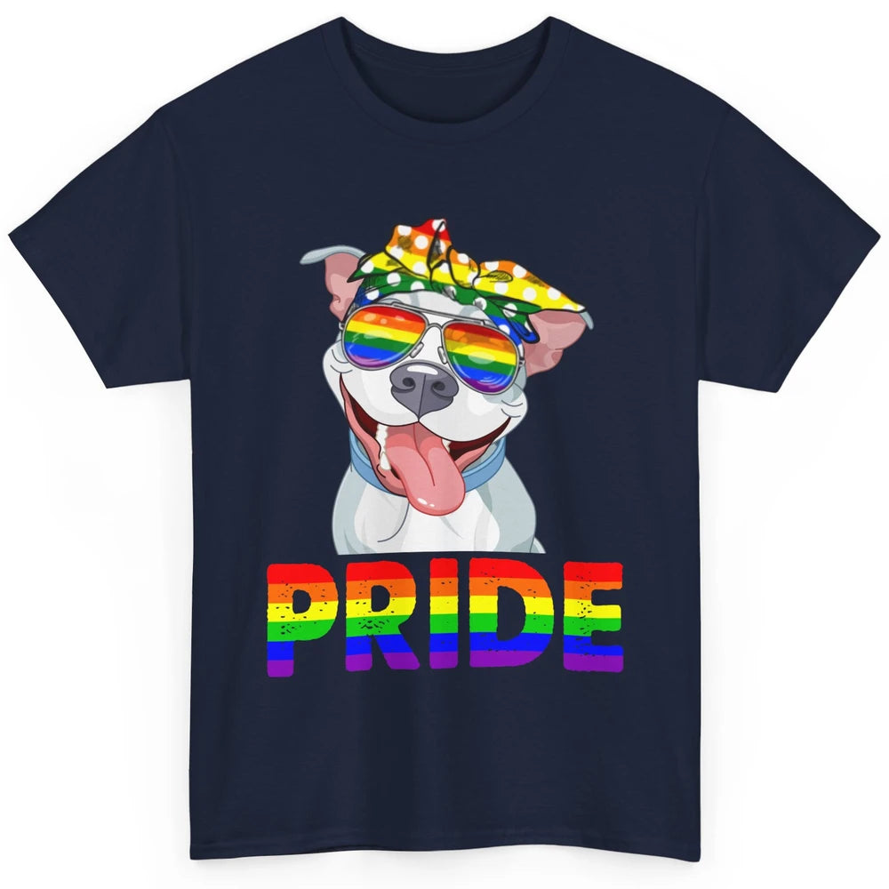 Pitbull Pride Dog Mom LGBT Gay Pride Month Classic Unisex T-Shirt