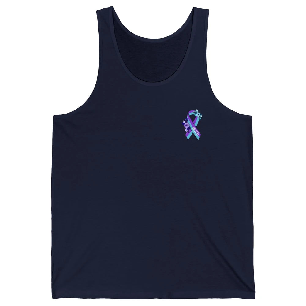 Mixed Connective Tissue Disease Awareness MCTD Floral Ribbon Unisex Jersey Tank