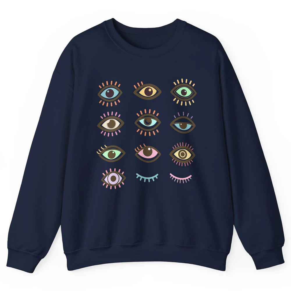 Ophthalmic Technician Tech Optometry Optician Eyes Rainbow Unisex Crewneck Sweatshirt
