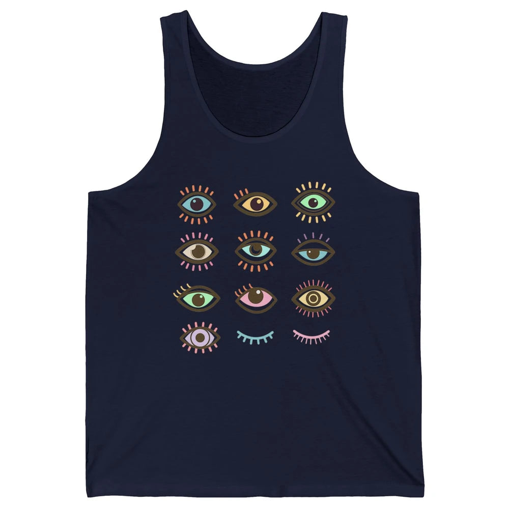 Ophthalmic Technician Tech Optometry Optician Eyes Rainbow Unisex Jersey Tank